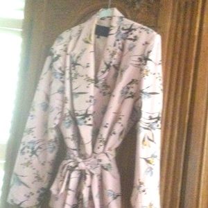 Rachel satin crepe printed blazer